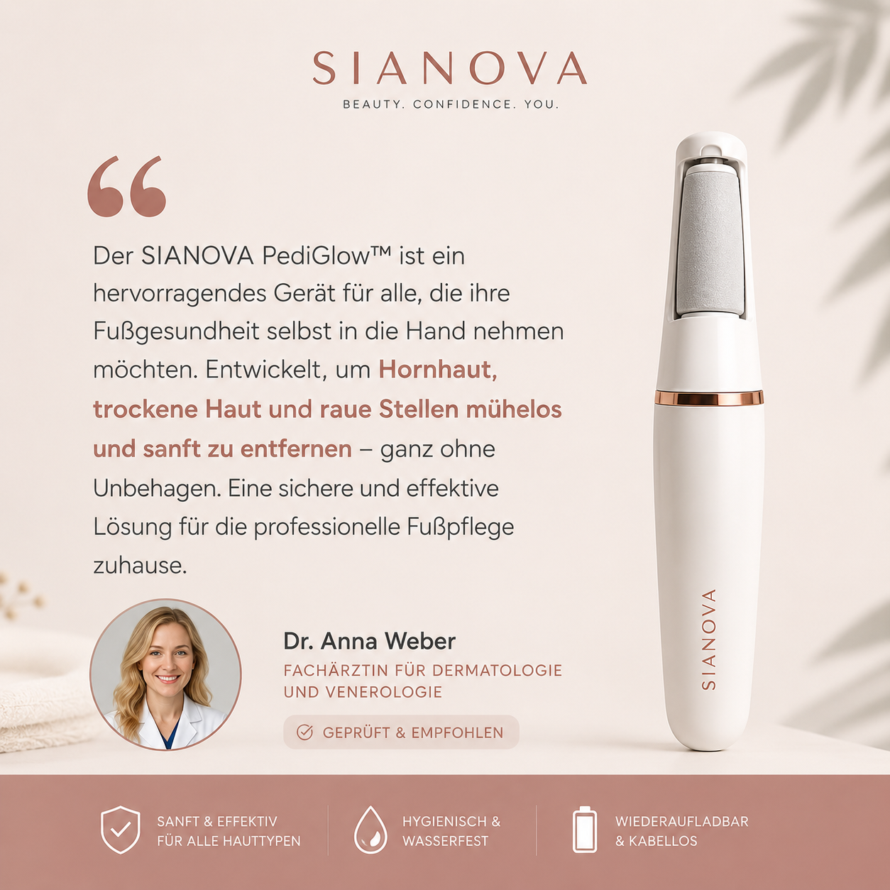 PediGlow™ - Elektrischer Hornhautentferner